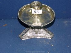 A Victorian brass 'Elkingtons' candlestick. 6 1/4" tall.