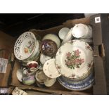 A quantity of assorted trios and other items of chinaware