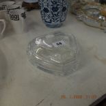A large Tiffany & Co crystal lidded trinket