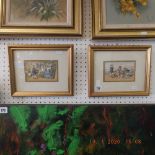A pair of framed Kronhelm prints after Baxter in gilt frames