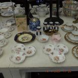 An assortment of china including Beswick,