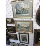 Three framed watercolours