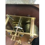 A Ramsey Dundee mahogany cased station clock, single train fusee movement,