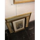 Three framed watercolours