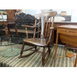 A 19th century rocking chair