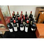 Assorted bottles of wine (23) including Mouton Cadet 1978,
