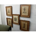 A set of five original hand coloured lithographs by Carle Vernet Paris circa 1820