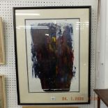 A signed abstract painting,