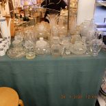 A quantity of assorted glassware