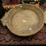 A folk art wooden bowl