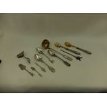 A quantity of German silver (including Hanau) assorted flatware and serving instruments,