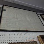 Framed Georgian indenture