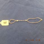 An 18ct gold sapphire and diamond set bracelet