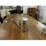 An Asprey & Co silver plated novelty watering can