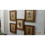 A set of five original hand coloured lithographs by Carle Vernet Paris circa 1820