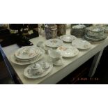 A Rosenthal floral decorated porcelain part dinner set