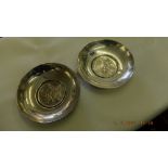 A pair of Greek Ilias Lalaounis silver dishes