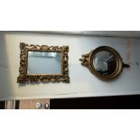 Two gilt framed mirrors