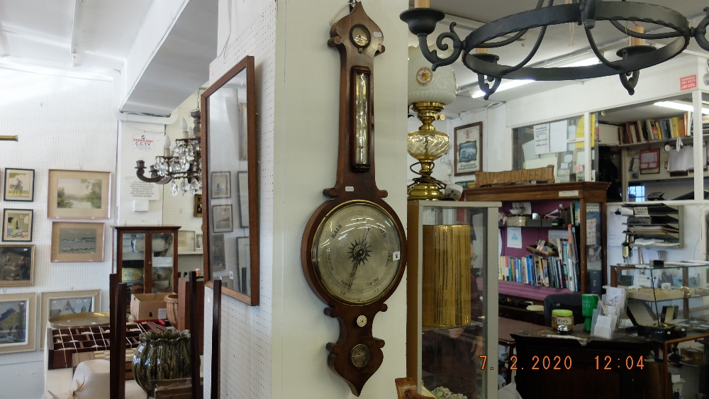 A mahogany barometer