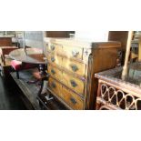 A mahogany bachelors chest of four drawers