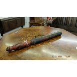 A William IV truncheon, Bath coat of arms, Mayor of Bath, ribbed handle,