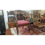 A set of six 19th century mahogany bar back chairs