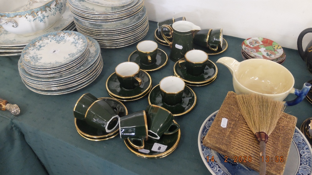 A green continental coffee set - Image 2 of 2