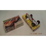 A 1960s Airfix Ford 3 Litre and a boxed Triang mini highway racing car in