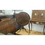 A 19th century mahogany tripod table