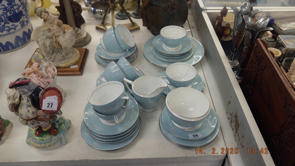 A Turquoise Cameo Minton coffee service - Image 3 of 3