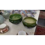 Two Bretby bowls