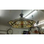 A pair of Tiffany style lamps