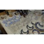 A quantity of assorted glassware including Georgian examples