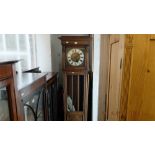 An oak grandmother clock