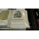 A quantity of antique engravings