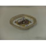 A fine quality Berlin porcelain hand painted dish,