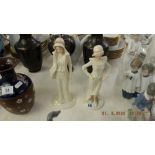 Two Regal lady figures,
