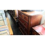 A Victorian mahogany chest of five drawers