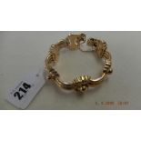 A Vintage Italian 18ct gold bracelet 48 grams