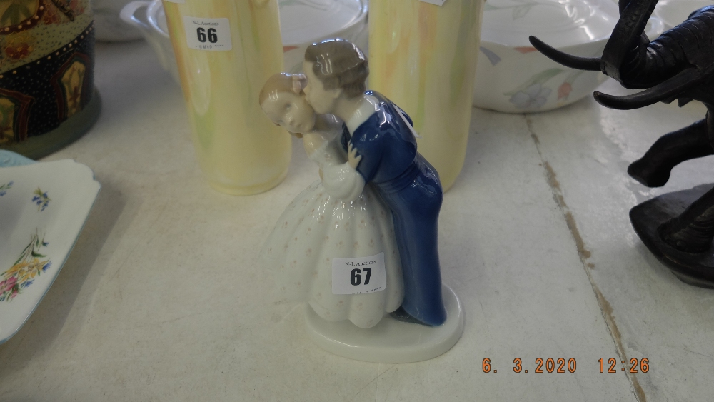 A Royal Copenhagen figurine first kiss