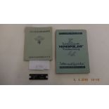 Two WW2 National Socialist Flying Corps booklets 1942 & 1944