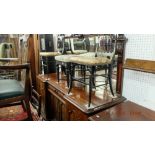 A 19th century mahogany mirror back sideboard