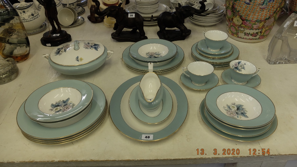 A part Royal Worcester woodland dinner set