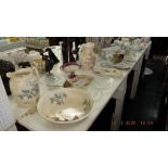 A quantity of assorted chinaware and glassware