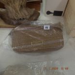 A DKNY, camel colour- snake pattern bag, brand new unused,