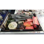 A quantity of assorted Hornby Triang trains, rolling stock and accessories in play worn condition,