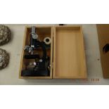 A boxed microscope