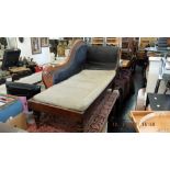 A 19th century chaise lounge a/f