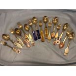 A set of eight hallmarked silver spoons and forks,