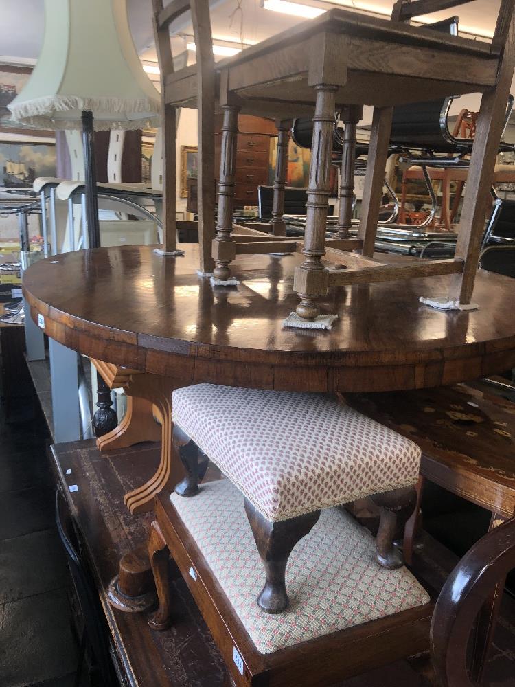 A 19th century rosewood breakfast table - Image 8 of 8